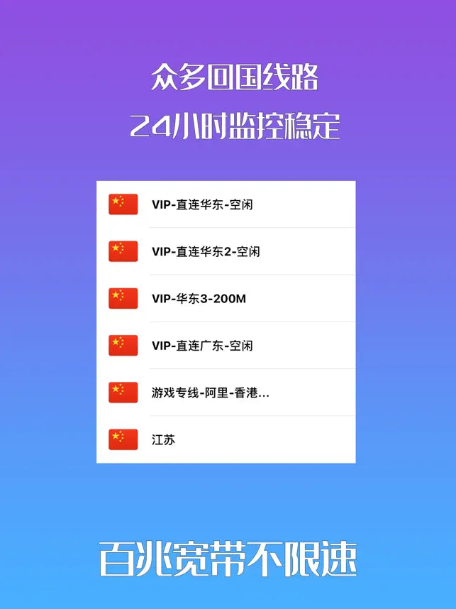 华人VPN - 国内视频音乐游戏-快连中国穿梭回国VPN